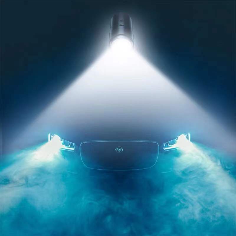 百羽车载手提车灯应急灯充电式强光手电筒超长续航探照灯警指示灯