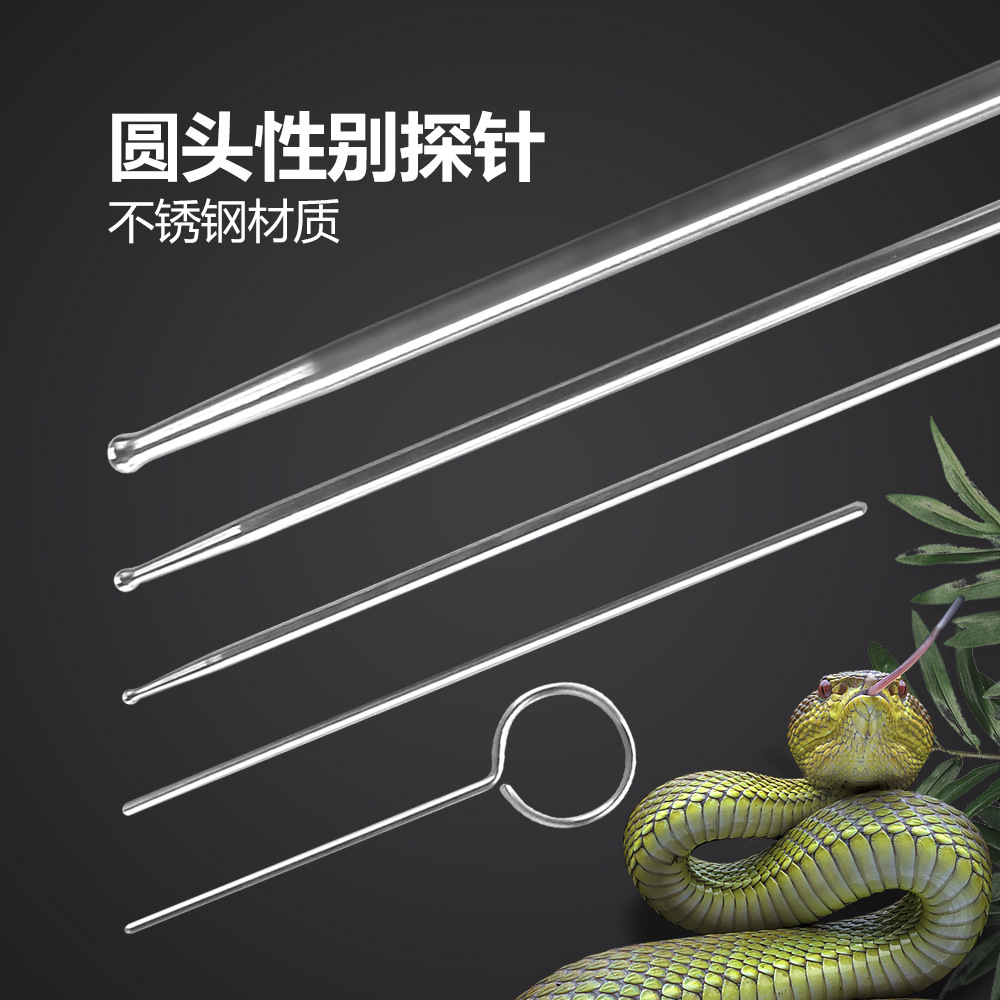 诺摩爬宠蛇类探针爬虫性别探针玩具蛇玉米蛇王蛇猪鼻蛇性别探测器
