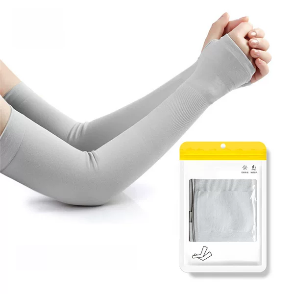 Ice Sleeve Ice Silk Sleeve Sunscreen Sleeve Women's Summer Anti-UV Ice Cool Men's Arm Protective Sleeve Summer Long Ice Gloves