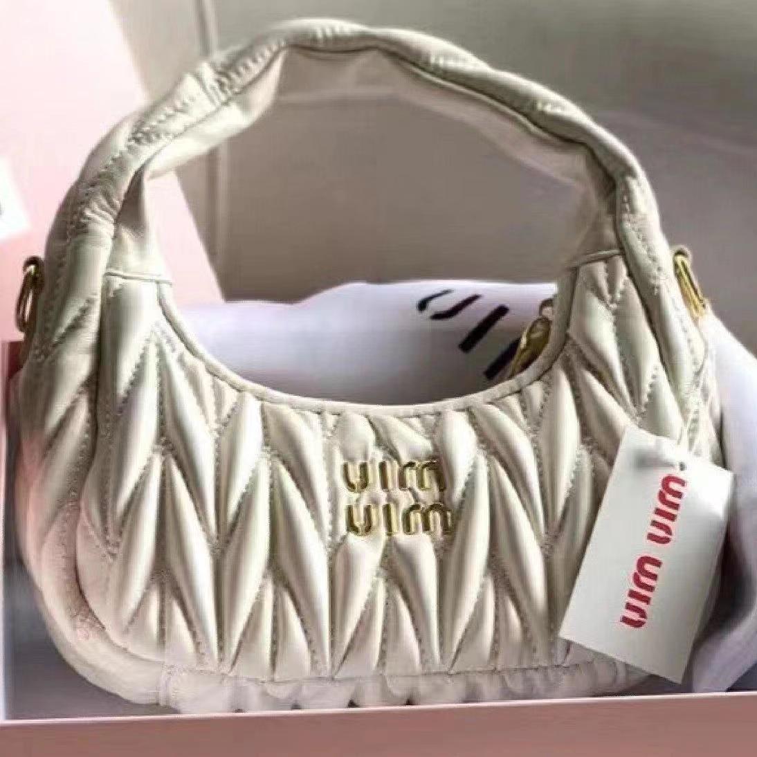 Miun bolso de bolsillo de bolsillo de moda de moda de media luna de hombro