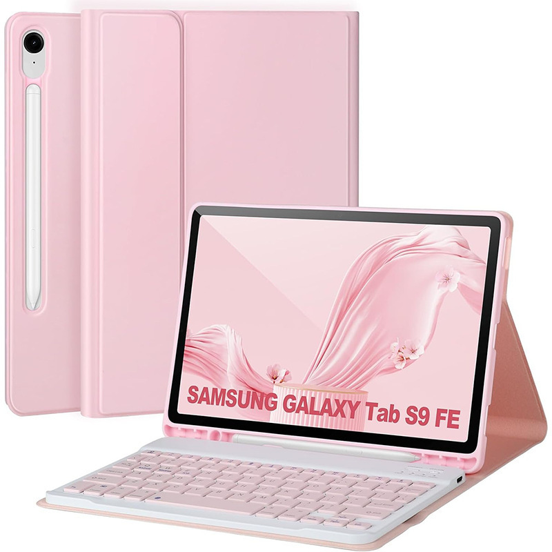 Suitable for Samsung Tablet S9Fe 10.9inch Protective Case X516 Detachable Wireless Bluetooth Keyboard Cover with Pen Slot Suitable for Samsung Tablet S9Fe 10.9inch Protective Case X516 Detachable Wireless Bluetooth Keyboard Cover with Pen Slot