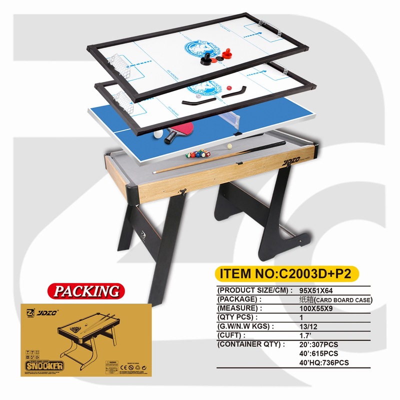 Mesa de billar multifuncional tres en uno cuatro en uno fútbol hockey hockey tenis de mesa de juego juguetes para niños