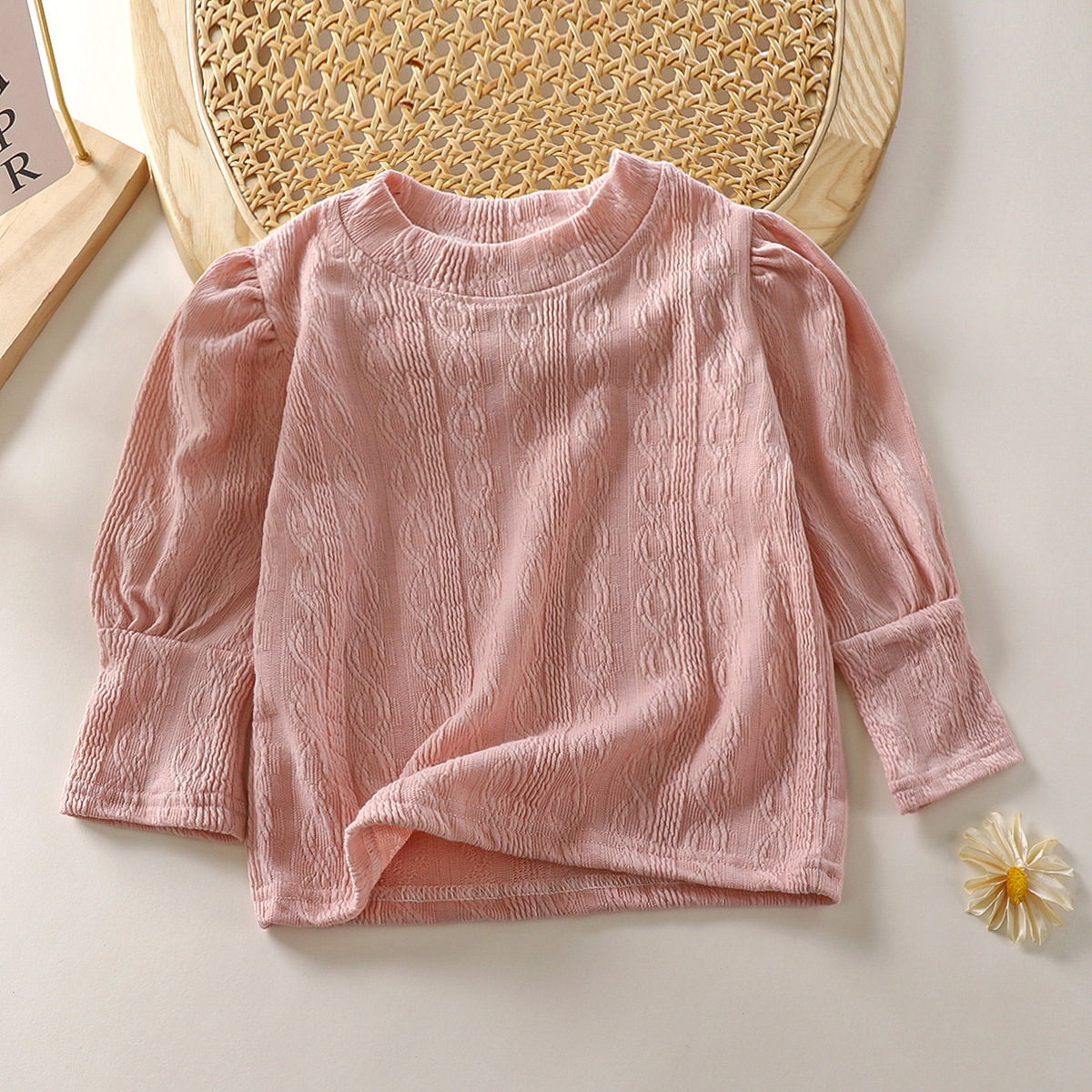 Girls' Long Sleeve T-Shirt Autumn Dress Spring and Autumn Children's Clothing Baby Toddler Inner Layer Base Shirt Autumn Top Wholesale