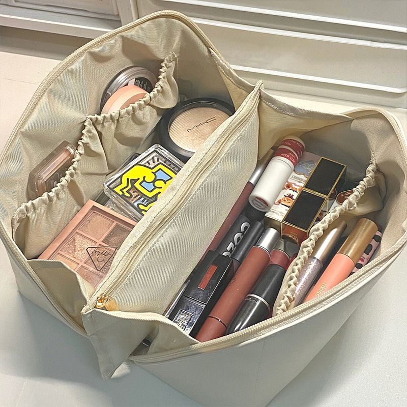 Bolsa de cosméticos de almohada Bolsa de órgano de gran capacidad Bolsa de almacenamiento portátil de alta calidad para mujer Bolsa de lavado engrosada de viaje portátil