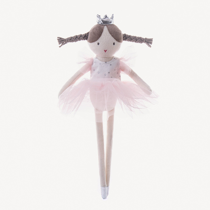 软生活粉红芭蕾女孩毛绒玩具可爱公主裙公仔少女心宝宝生日礼物