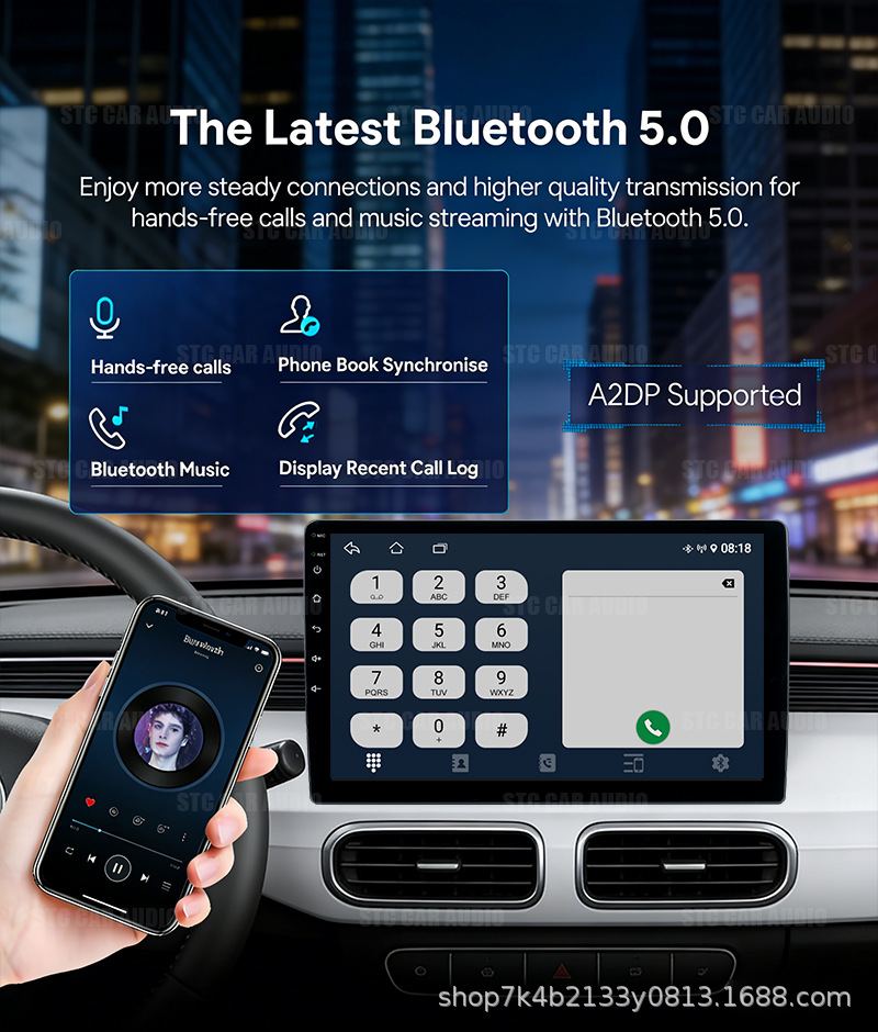 9inch Android car navigation all-in-one device with large central control screen, mobile phone connectivity, CarPlay, smart car system, universal model