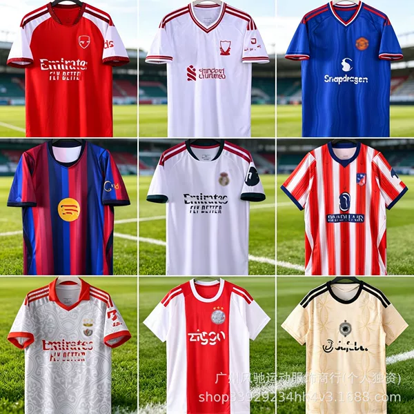 2627 Popular Season Arsenal Chelsea Manchester United Real Madrid Barcelona Juventus Club Football Jerseys Fan Edition