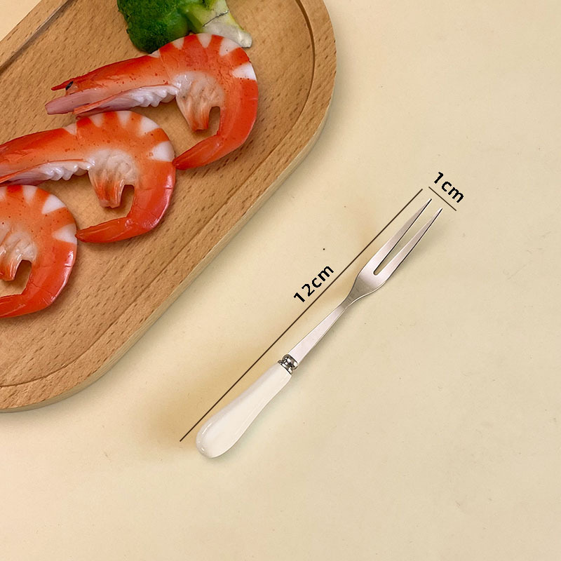 Stainless Steel Stirring Spoon With Ceramic Handle For Coffee_voghion.com