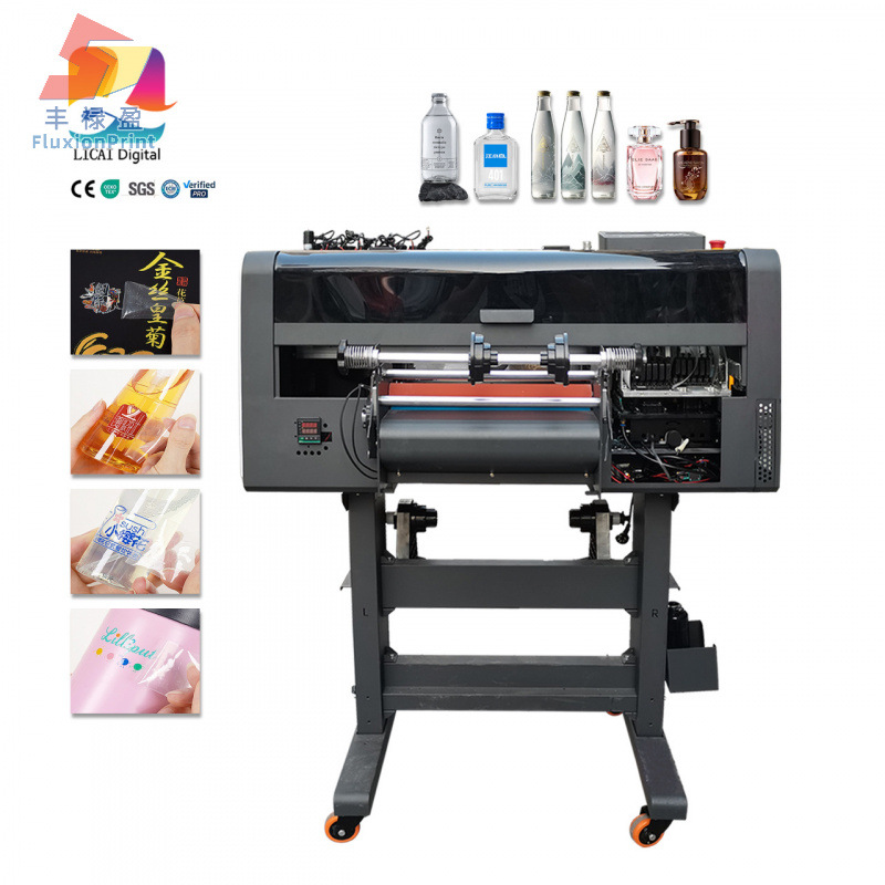 高品质UV水晶标卷材打印机UV仿刺绣设备个性logo多色贴纸打印设备