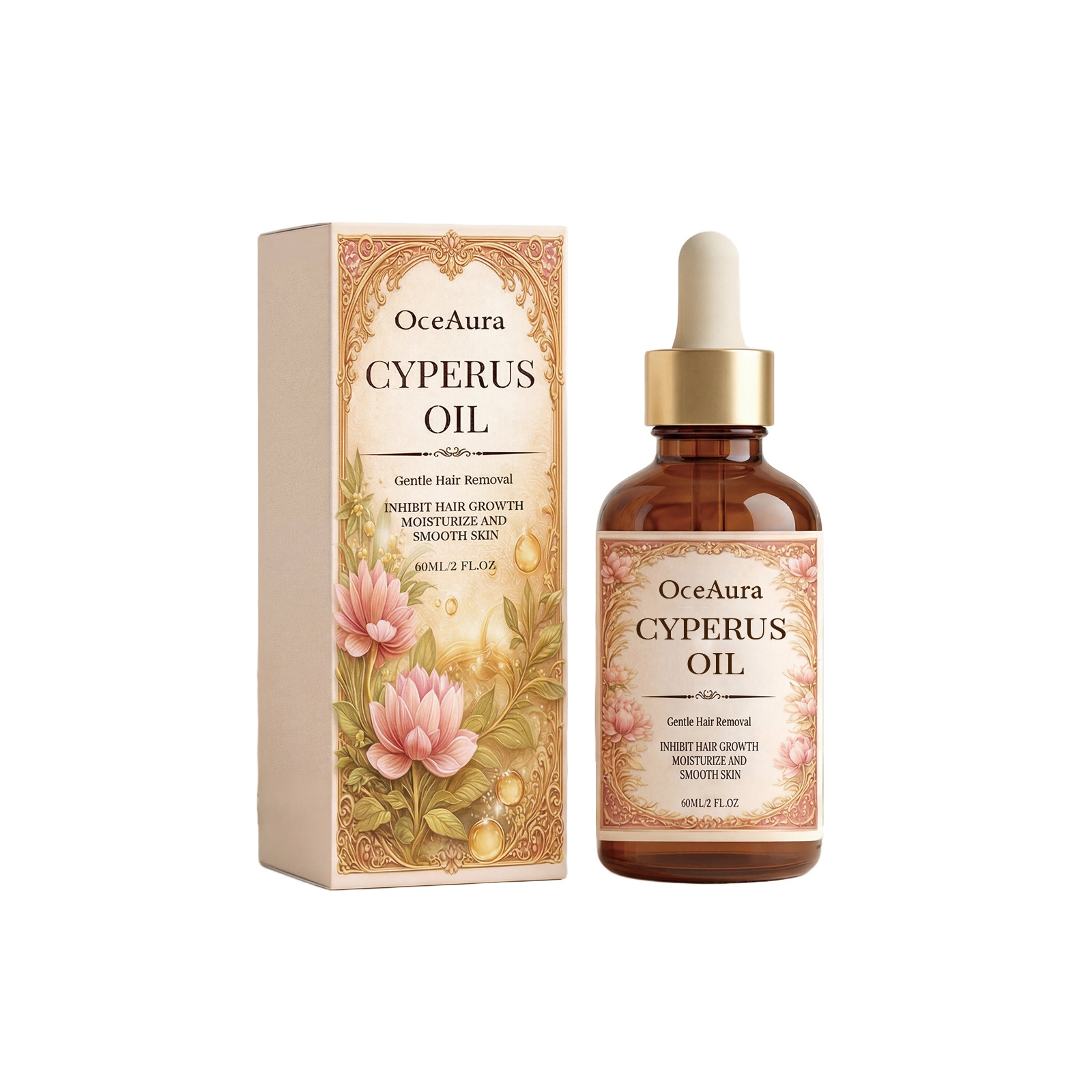 OceAura Depilación Aceite Essencial Gentle Skin Care Limpieza suave depilación hidratante aceite esencial de cuidado diario