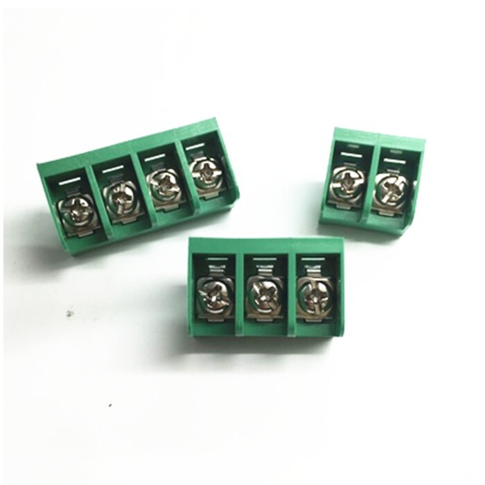 Fence type terminal HB9500-2P3P4P can be spliced green 25A300V three holes four