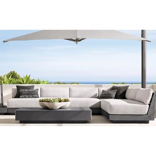 European Hotel Villa Terrace Garden Furniture B&B Sun Protection Outdoor Aluminum Alloy Courtyard Outdoor Sofa Courtyard Leisure