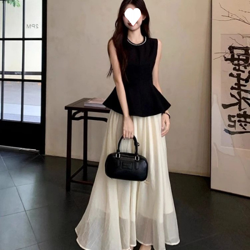 夏服、気質、韓国風ソルト系、軽くて大人っぽい、今年人気の美しいスカート、ツーピーススーツのセット|undefined