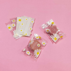Daisy pattern machine sealing bag, transparent pastry and baked food packaging bag, snowflake nougat bag