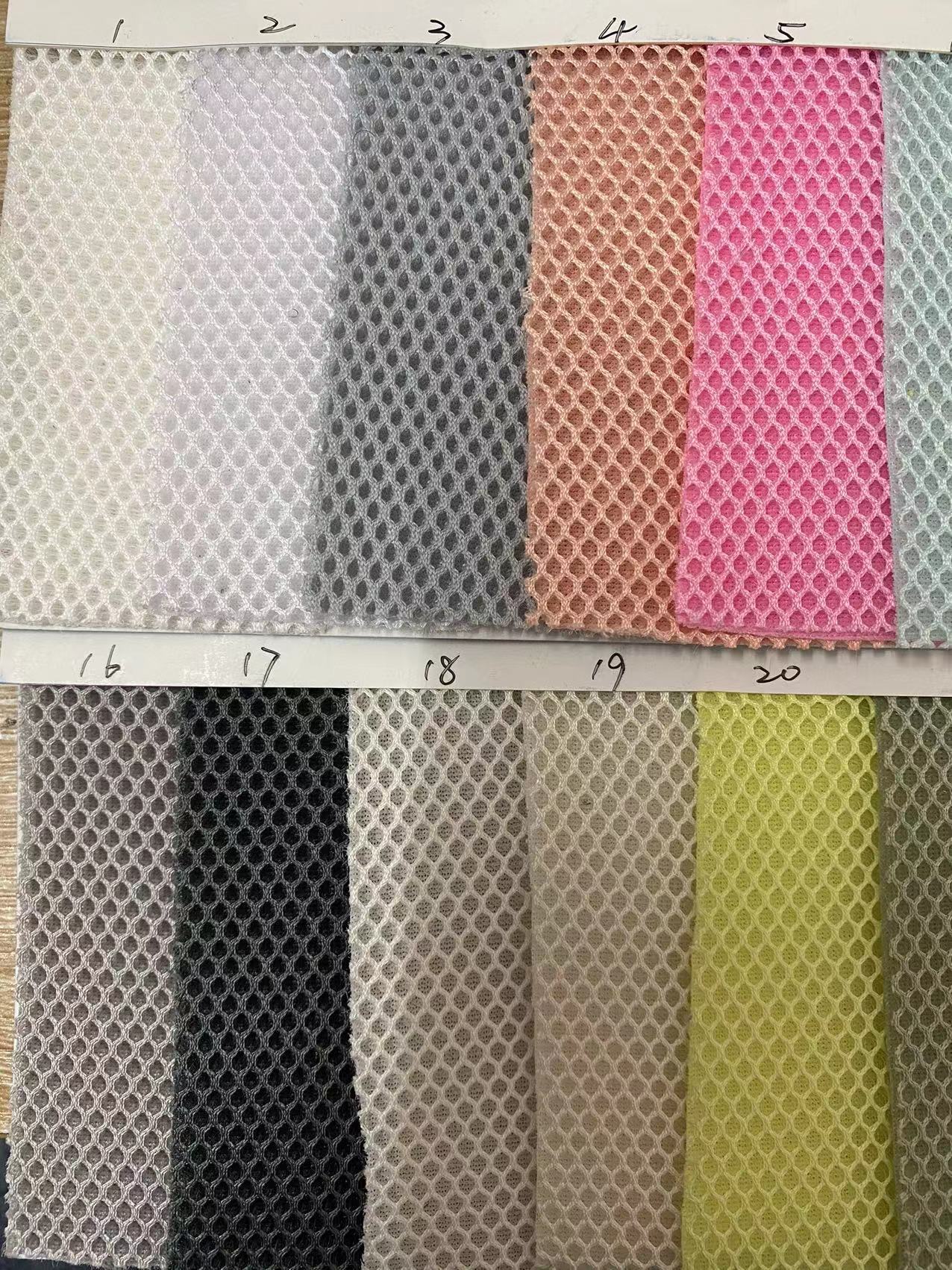 三明治网布 足球纹夹层加厚透气网布 箱包玩具户外鞋服书包面料