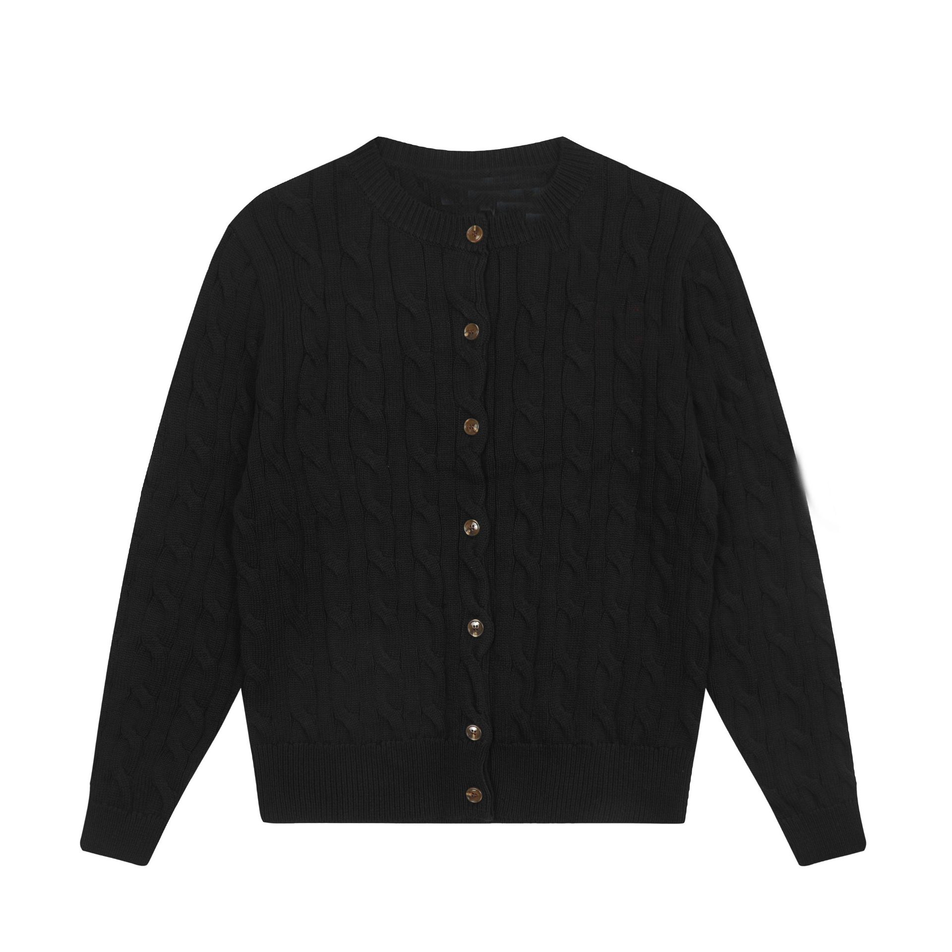 006 LF ホーム秋冬 DS ツイスト刺繍スリムニットセーター優しいレトロレディースカーディガンジャケット