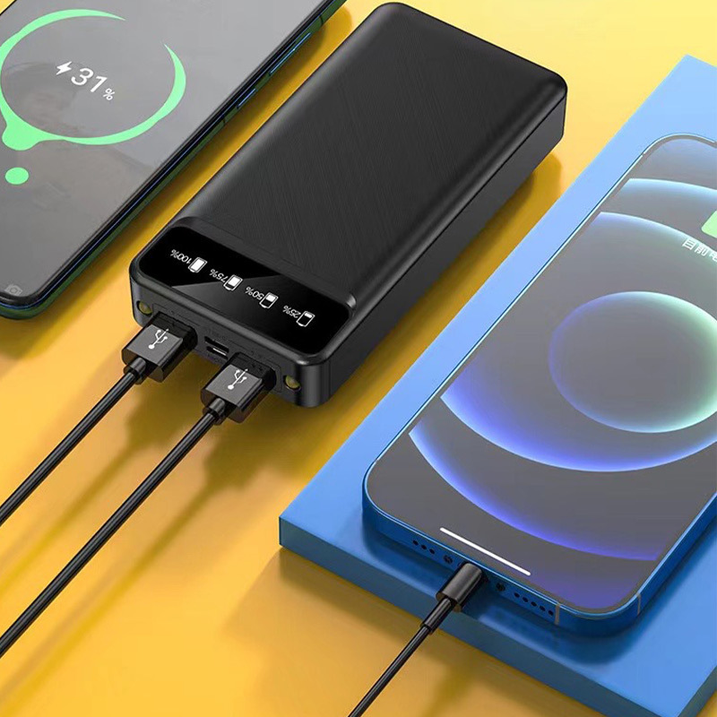 Compartir 20000 mAh de gran capacidad de diseño de gran capacidad con lámpara LED multicolor en stock