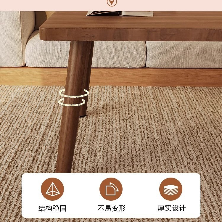 家庭用小さなテーブル、モダンでシンプルな小さなアパートの賃貸住宅の小さなテーブル、寝室の座り場所の小さな正方形のテーブル、リビングルームのフロアテーブル|undefined