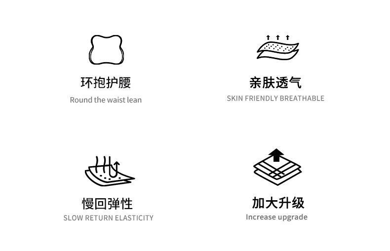 New Car Lumbar Support and Headrest Set, Memory Foam Lumbar Cushion, Backrest Seat, Car Lumbar Support, Neck Pillow, Cross-Border