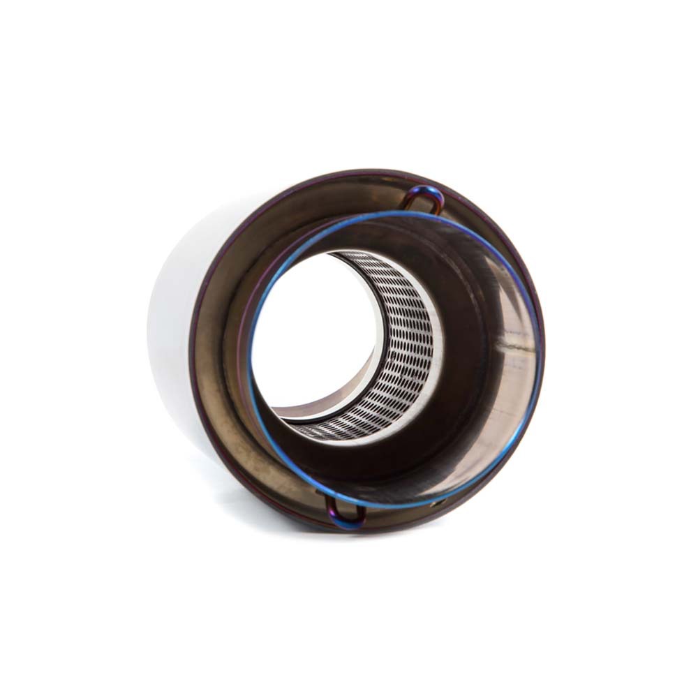 Motorcycle modified semi-blue oblique exhaust pipe straight carbon fiber exhaust pipe ZX4RR/RC390/Z800