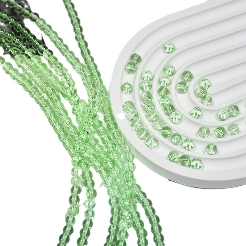 transparent round beads