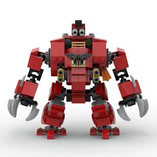Cross-Border Hot Selling Moc Warhammer Brutal Fearless Blood Angels Puzzle Building Blocks Compatible with Lego Wholesale Set Model