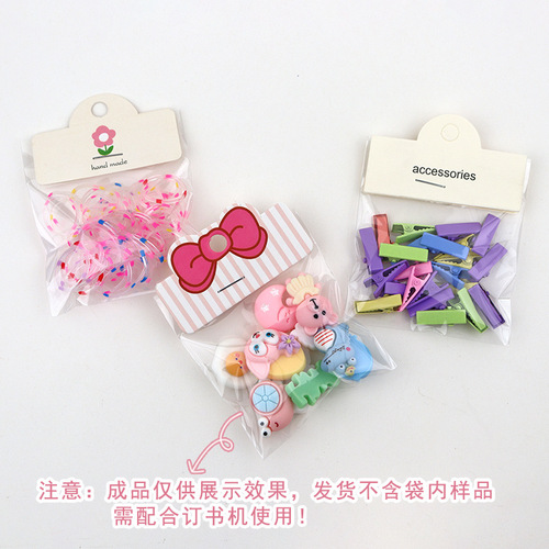 Hairpin cardboard cute Korean style ins style hair accessories headband diy paper card headwear hanging card folding card