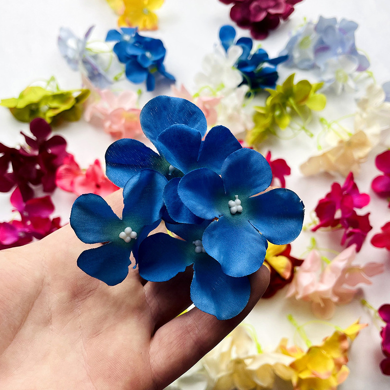 シミュレーション5フォークアジサイ串diyヘアピン頭飾りアクセサリー花球礼箱装飾造花撮影道具置物|undefined