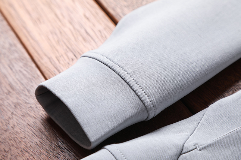 felpa con strato d'aria in ammoniaca liquida di alta qualità primavera e autunno uomo e donna coppia stile moda taglio verticale 3D tinta unita_voghion.com