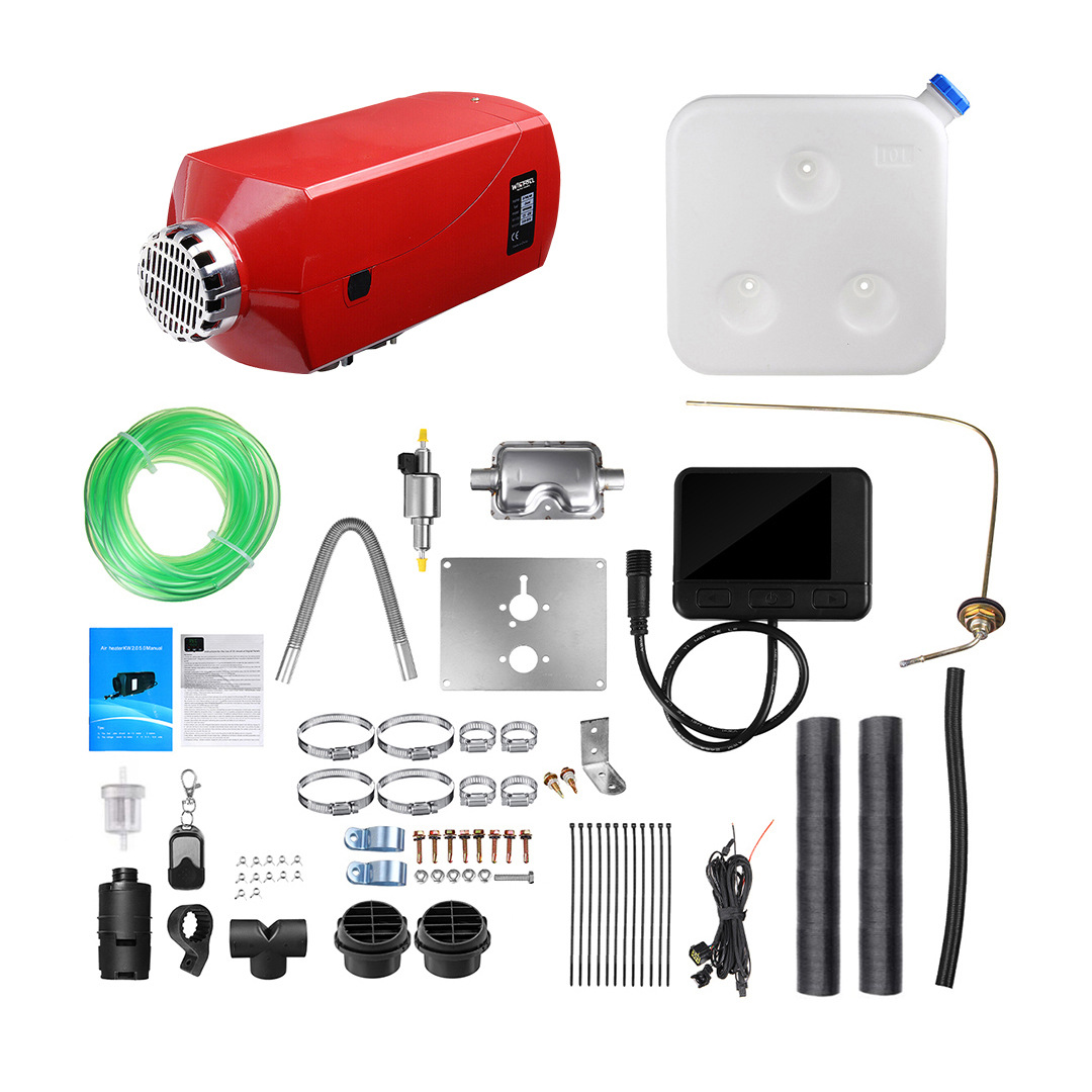 5KW 红色驻车分体式车载空气加热器 分体式柴油暖风机