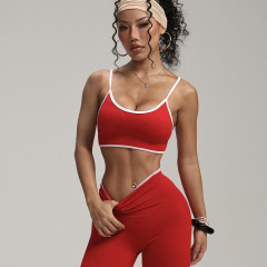 スポーツアウトドア速乾ヨガウェア女性用セットショートパンツヨガセットサイクリングフィットネスベストトップス夏フィットネスウェア