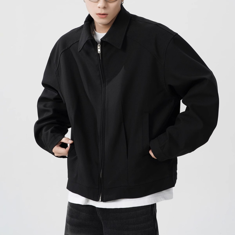 Lapel Flight Jacket for Men, American Style, Short Casual Trendy Brand Cleanfit Jacket, High-End Feel, Spring 2025 Lapel Flight Jacket for Men, American Style, Short Casual Trendy Brand Cleanfit Jacket, High-End Feel, Spring 2025