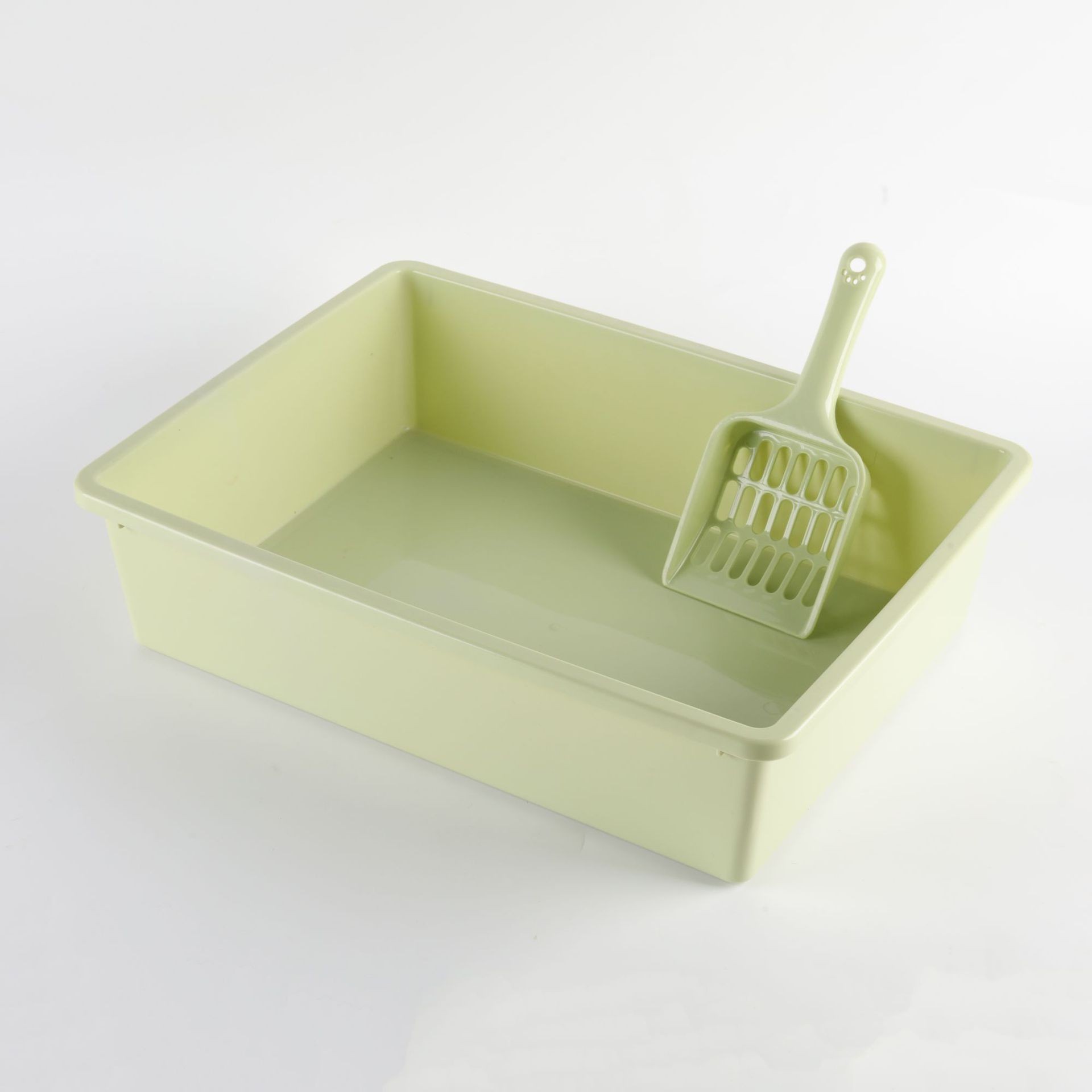 Cuenca de arena para gatos anti-splash semi-cerrado inodoro para gatos limpio cuadrado de arena para gatos enviar pala de arena para gatos cuenca de arena para gatos mayorista