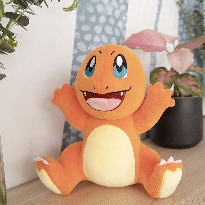 Genuine Pokémon Peluche Anime Muñeca de dibujos animados Muñeca Pikachu Doll Dordoburg Dragón de fuego al por mayor transfronterizo