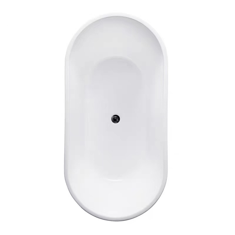 Integrado bañera de acrílico hogar adulto bañera Oval pequeño apartamento surf bañera ingeniería Hotel