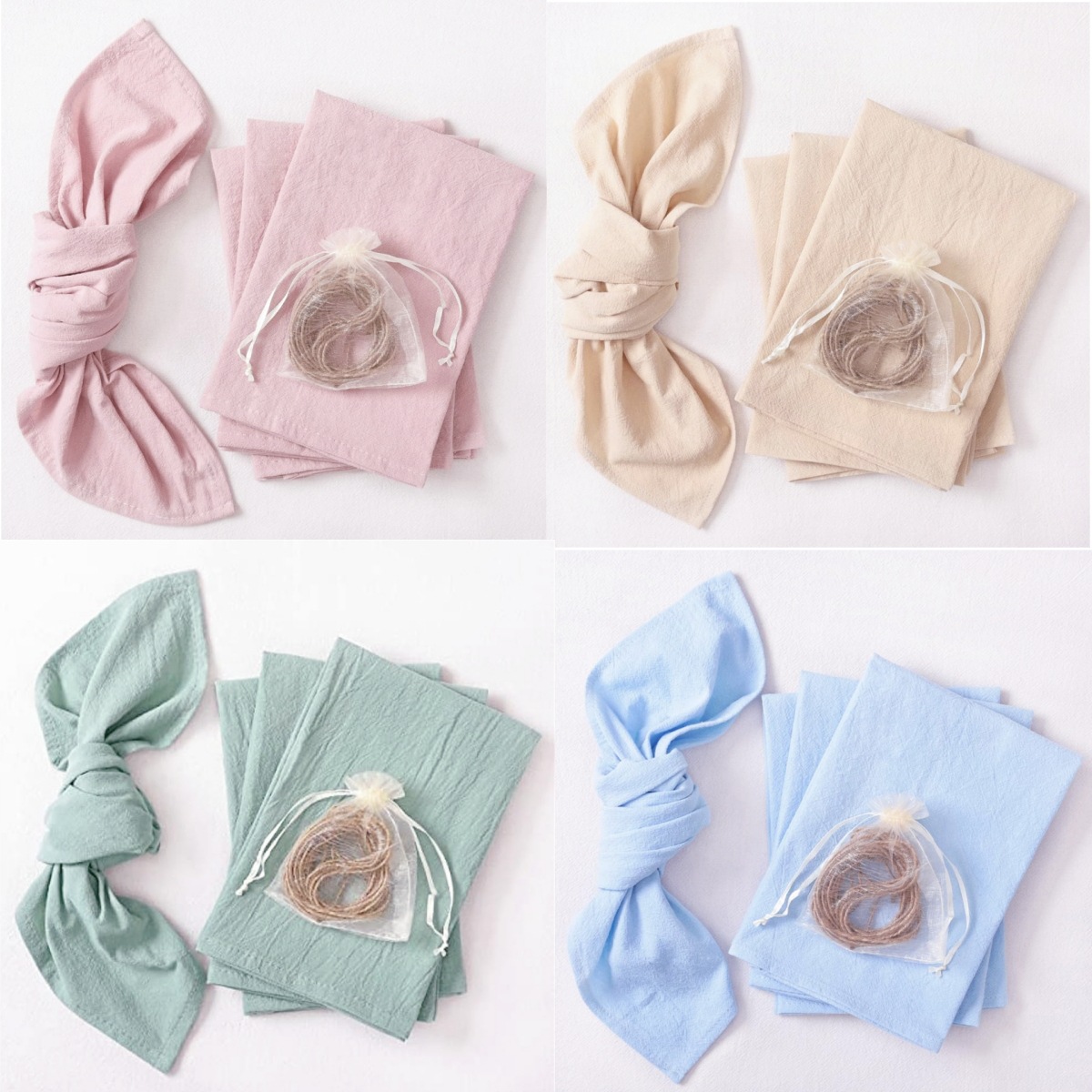 Servillas Amazon transfronterizas pañuelo de fiesta decoración de vacaciones almohadillas de comida occidental de algodón gourmet disparo de pañuelo de lujo ligero