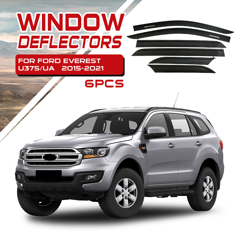 TXR es adecuado para Ford, ventana de protección de lluvia, cejas de lluvia, Ford Everest Window Deflectors image 14
