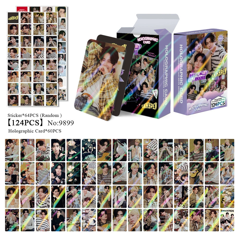 New Model Exclusively for Foreign Trade: 124 Holographic Cards, Total Chain Gidle Str Bptwice Celebrity Merchandise Lomo Small Cards