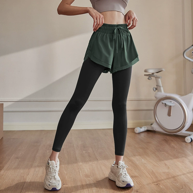 Set, leggings, thin trousers, protective underware for training, overall for gym, for running