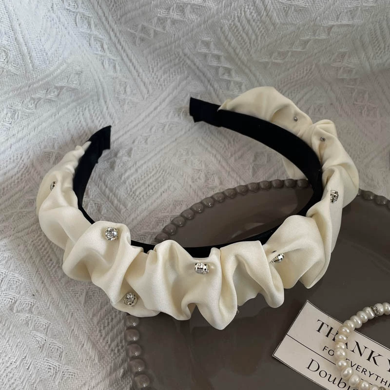 Ободок (стиль Chanel) — черная лента и широкий палитра цветов, элегантный корейский дизайн