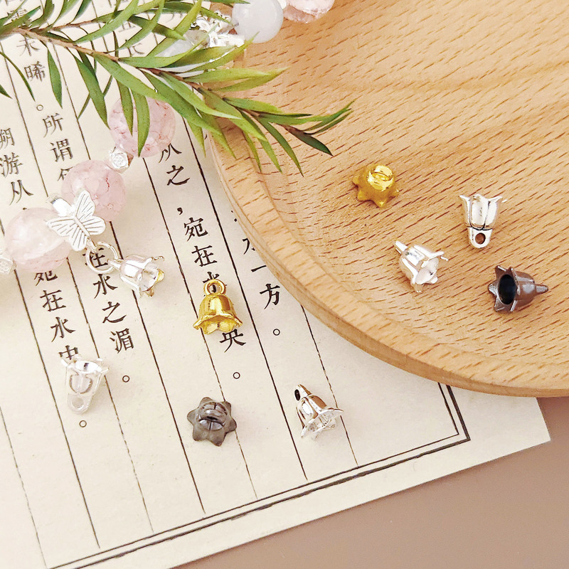alloy silver lily of the valley pendant diy bracelet accessories tassel pendant lily pendant bracelet string pendant beads alloy silver lily of the valley pendant diy bracelet accessories tassel pendant lily pendant bracelet string pendant beads