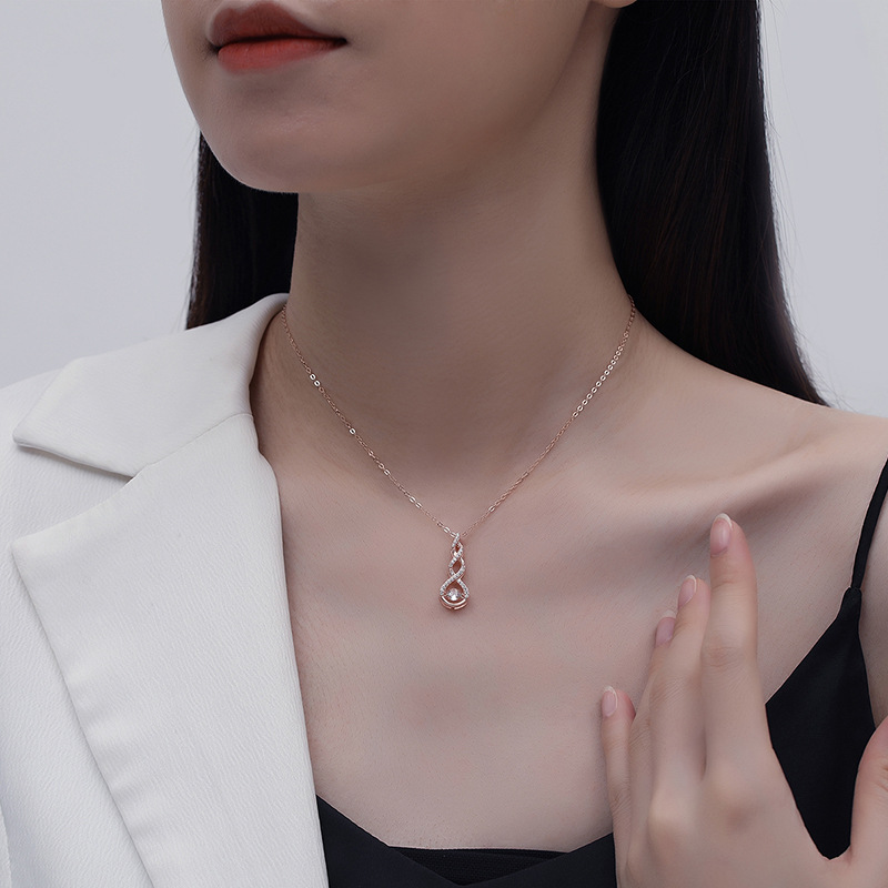 S925 plata esterlina estilo europeo y americano joyería de moda transfronteriza inteligente diseño creativo joyería collar elegante collar del todo fósforo