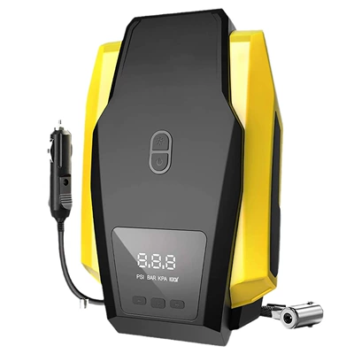 Car air pump double cylinder wireless 12V electric pump portable emergency tire car digital display air pump (Hava nasosu) - enhanced-digital-display-version