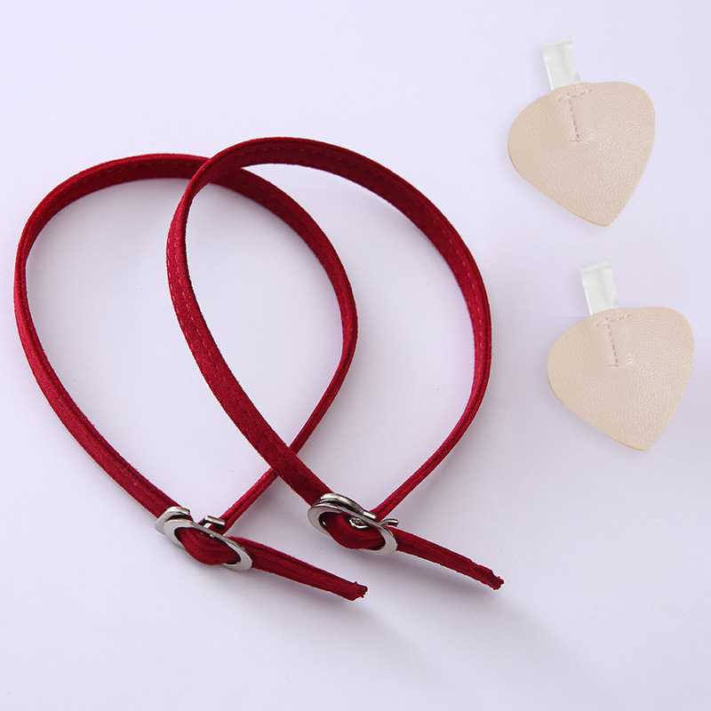 Venta al por mayor parche sin costuras con cordones anti-caída tacón alto invisible con cordones perezosos sin tacón transparentes zapatos de una sola capa anti-caída zapatos de terciopelo