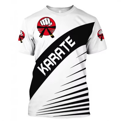 Men's fitness t-shirt sports round neck short sleeve casual loose 3D…