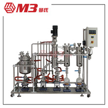M3曼氏 不锈钢短程分子蒸馏薄膜蒸馏器系统 中小试型精油提取设备