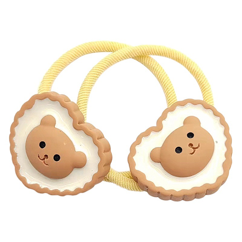 Cuerda de pelo para niños banda de pelo Super Cute Cartoon All-Match Chica gargantilla banda de pelo cuerda de pelo nuevo color caramelo lindo de dibujos animados