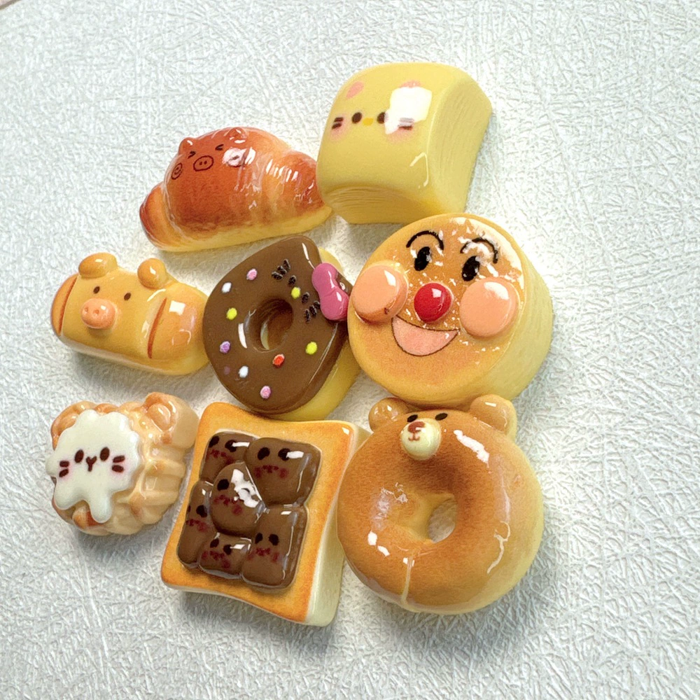 Simulation Superman cat baking cake diy cream glue hairpin head rope pendant ornament shoe buckle resin accessories batch