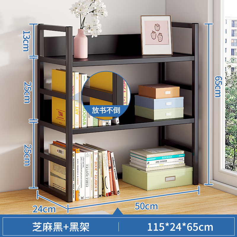 Estantería de escritorio estante de almacenamiento Mesa estante de almacenamiento en el hogar escritorio del estudiante pequeño estante de múltiples capas simple estante del gabinete