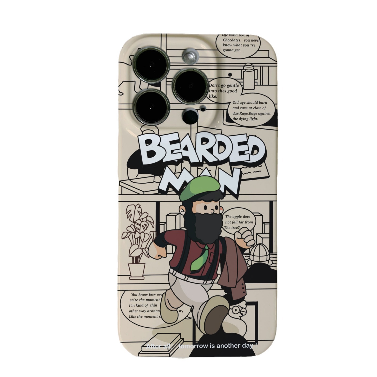 Coque téléphone beard boy pour iphone 15 14 13 12 11 anti-choc_voghion.com
